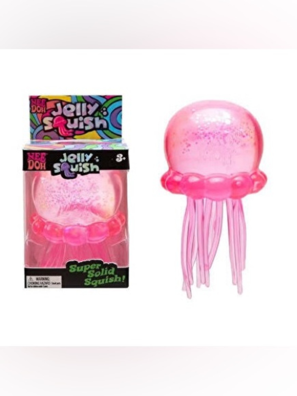 NeeDoh Pink Jellyfish Squishy Toy NEW IN BOX VIRAL